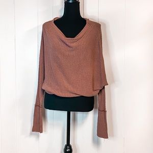 Free People Waffle Knit Sweater